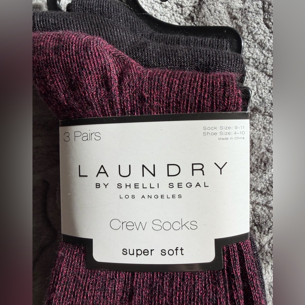 Laundry by Shelli Segal Crew Socks | 3 Pairs | Trouser Socks